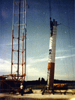 One third of the total antenna being raised.