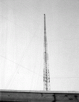 Tower over the transmitter building.