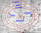 RF contour map