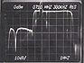 Frequency response sweep.